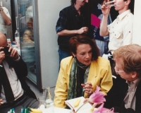 Allen Ginsberg, Anne Waldman, Vaclav Havel, Prague, 1990