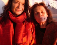Anne Waldman and artist Pat Steir, Photo by Nathaniel Dorsky, 2011