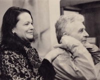 Anne Waldman and George Schneeman. Photo by Lisa Jarnot, circa mid-2000s